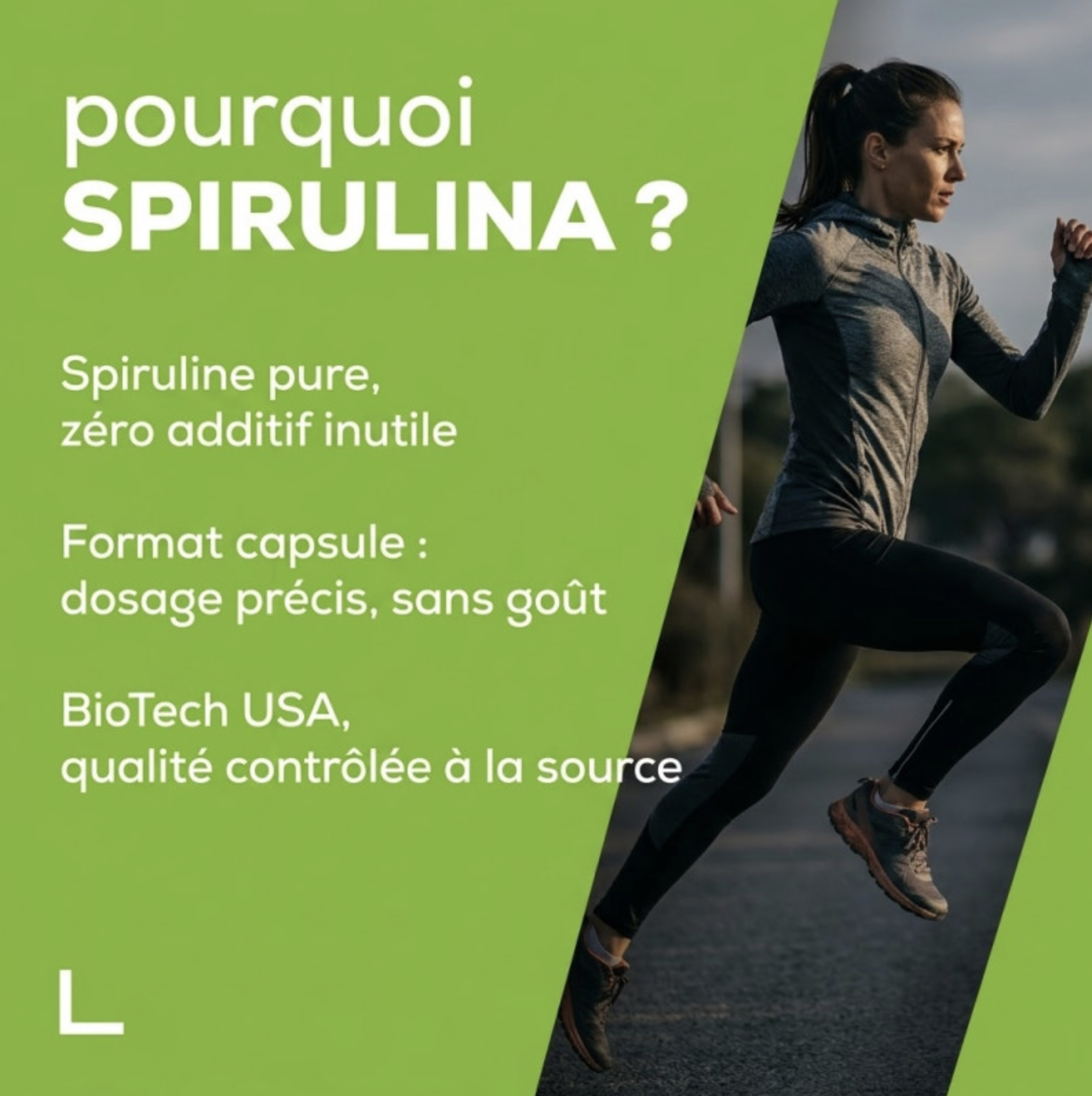 Spirulina – 100 Comprimés – Biotech USA Spirulina – 100 Comprimés – Biotech USA