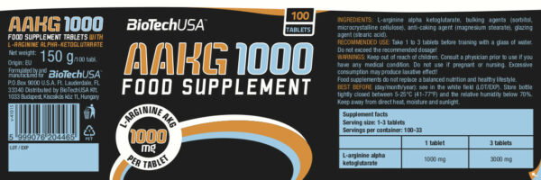 AAKG 1000 – Biotech USA