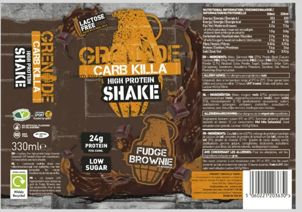 Carb Killa Shake 330ml – Grenade