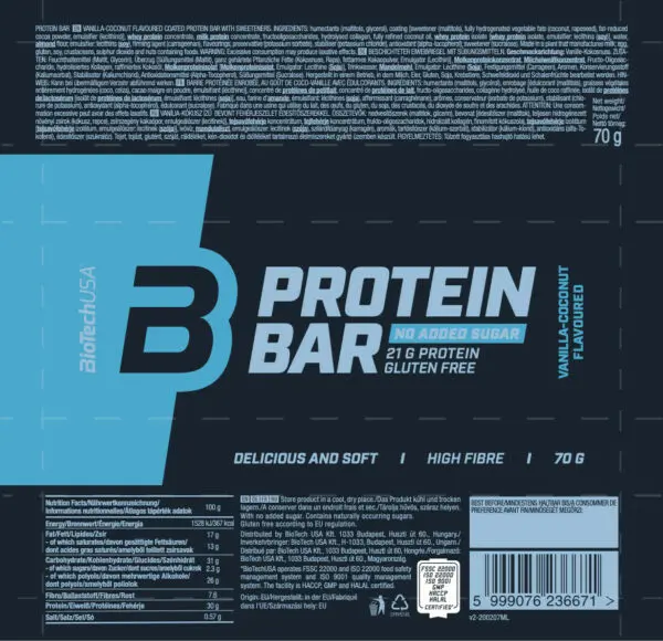 Protein Bar 70g – Biotech USA