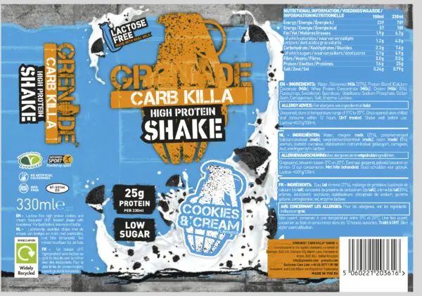 Carb Killa Shake 330ml – Grenade