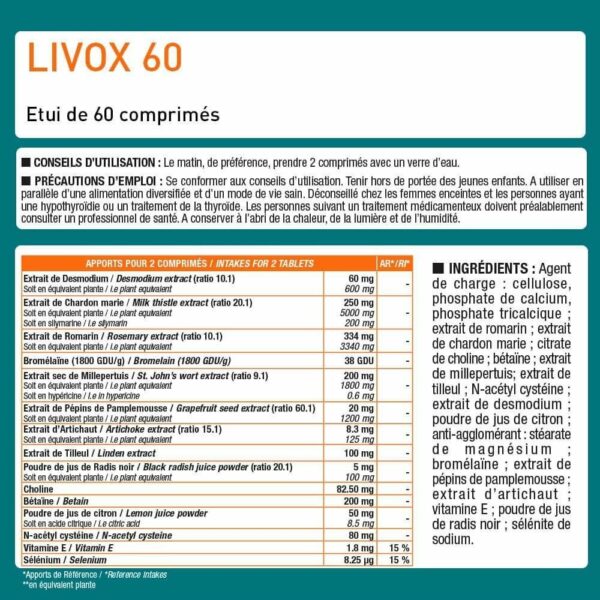 Protection Foie Liv.OX® 60 – 60 Tablets – Eric Favre
