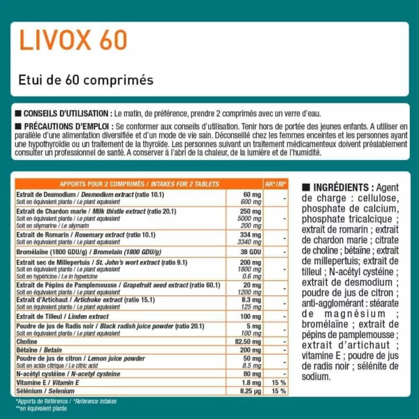 Protection Foie Liv.OX® 60 – 60 Tablets – Eric Favre