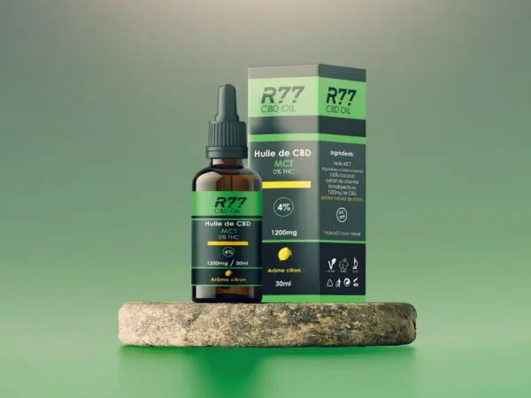 R77 Huile de CBD 4% – Citron – 30ml – CF7