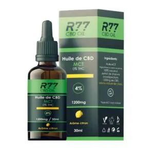 R77 Huile de CBD 4% – Citron – 30ml – CF7