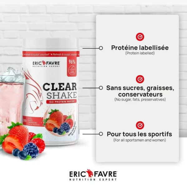 Protéine Clear Shake 500g – Eric Favre