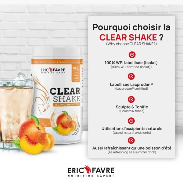 Protéine Clear Shake 500g – Eric Favre