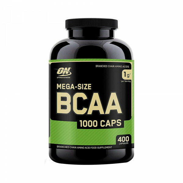 Mega-Size BCAA 1000 Caps – 400 Capsules – Optimum Nutrition