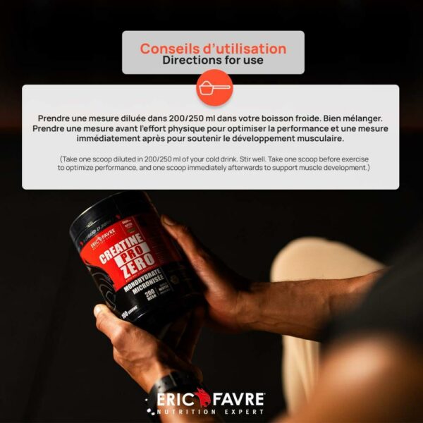 Créatine Pro Zero 300g – Eric Favre