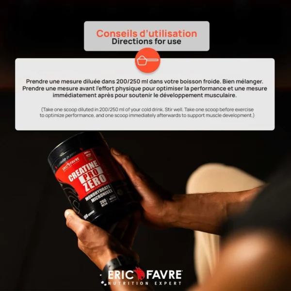 Créatine Pro Zero 300g – Eric Favre
