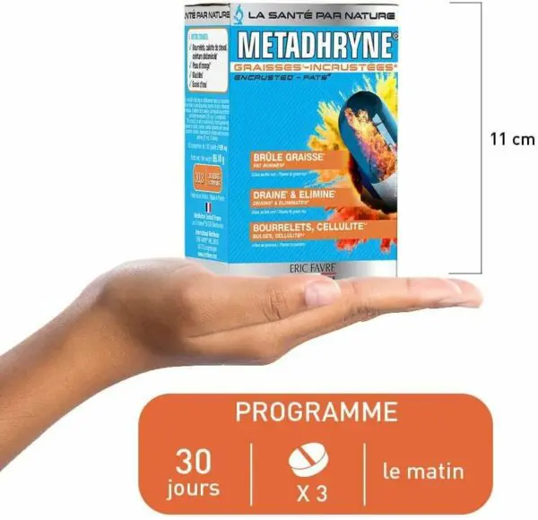 Metadhryne 90 Tablets – Brûleur de graisse – Eric Favre