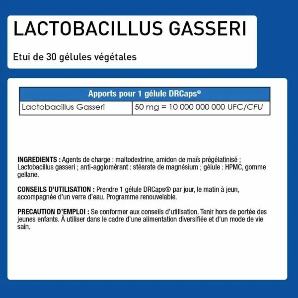 Lactobacillus Gasseri (Assimilation Optimale) 30 Gélules – Eric Favre