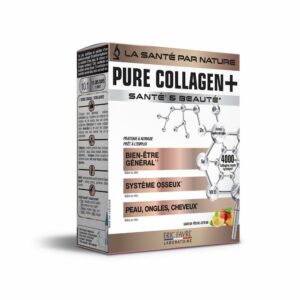 Pure Collagen +(Formule Liquide) – 10 Shots de 15ml – Pêche/Citron – Eric Favre