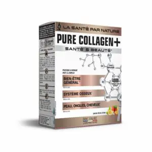 Pure Collagen +(Formule Liquide) – 10 Shots de 15ml – Pêche/Citron – Eric Favre