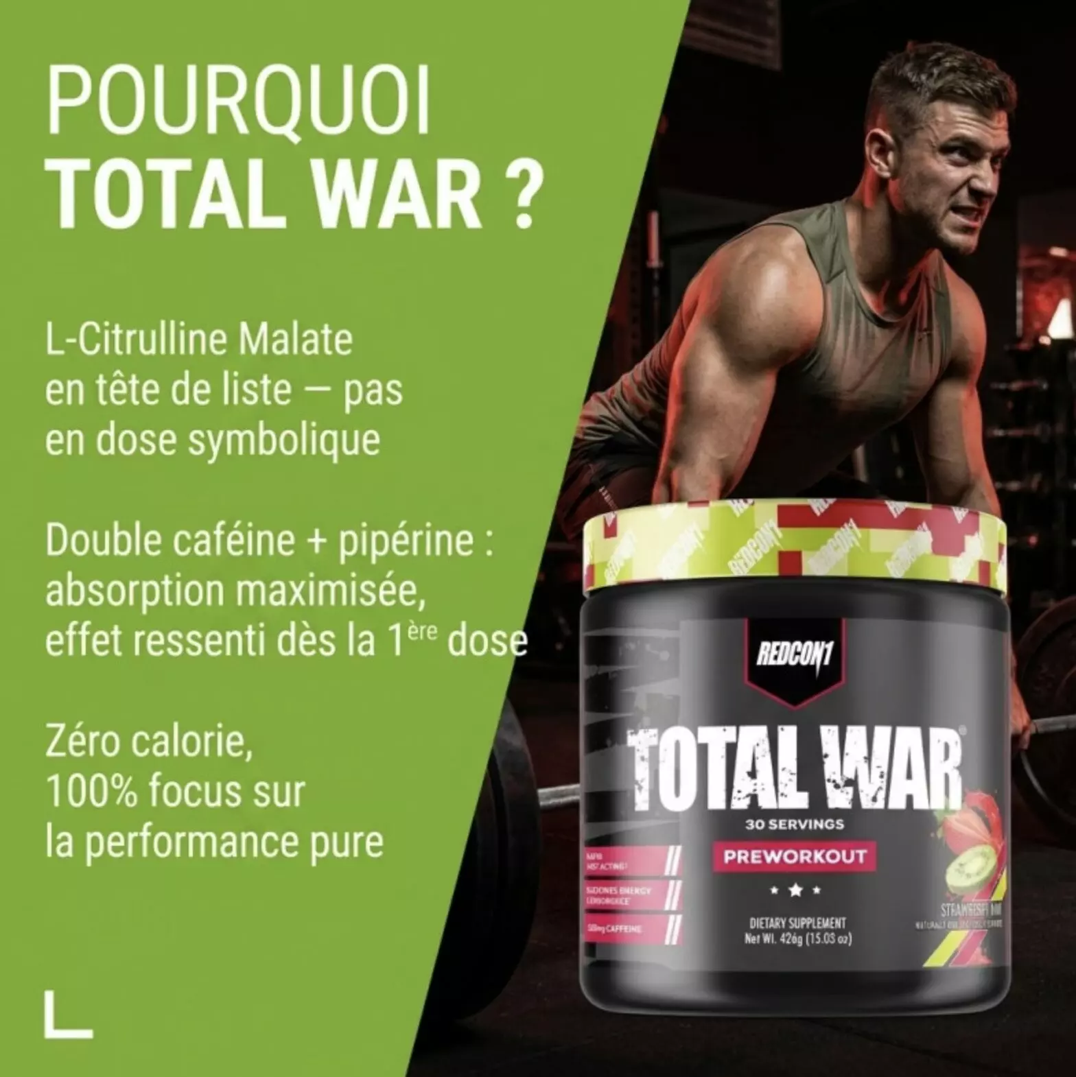 Pré-Workout Total War 420g – Redcon1 Pré-Workout Total War 420g – Redcon1
