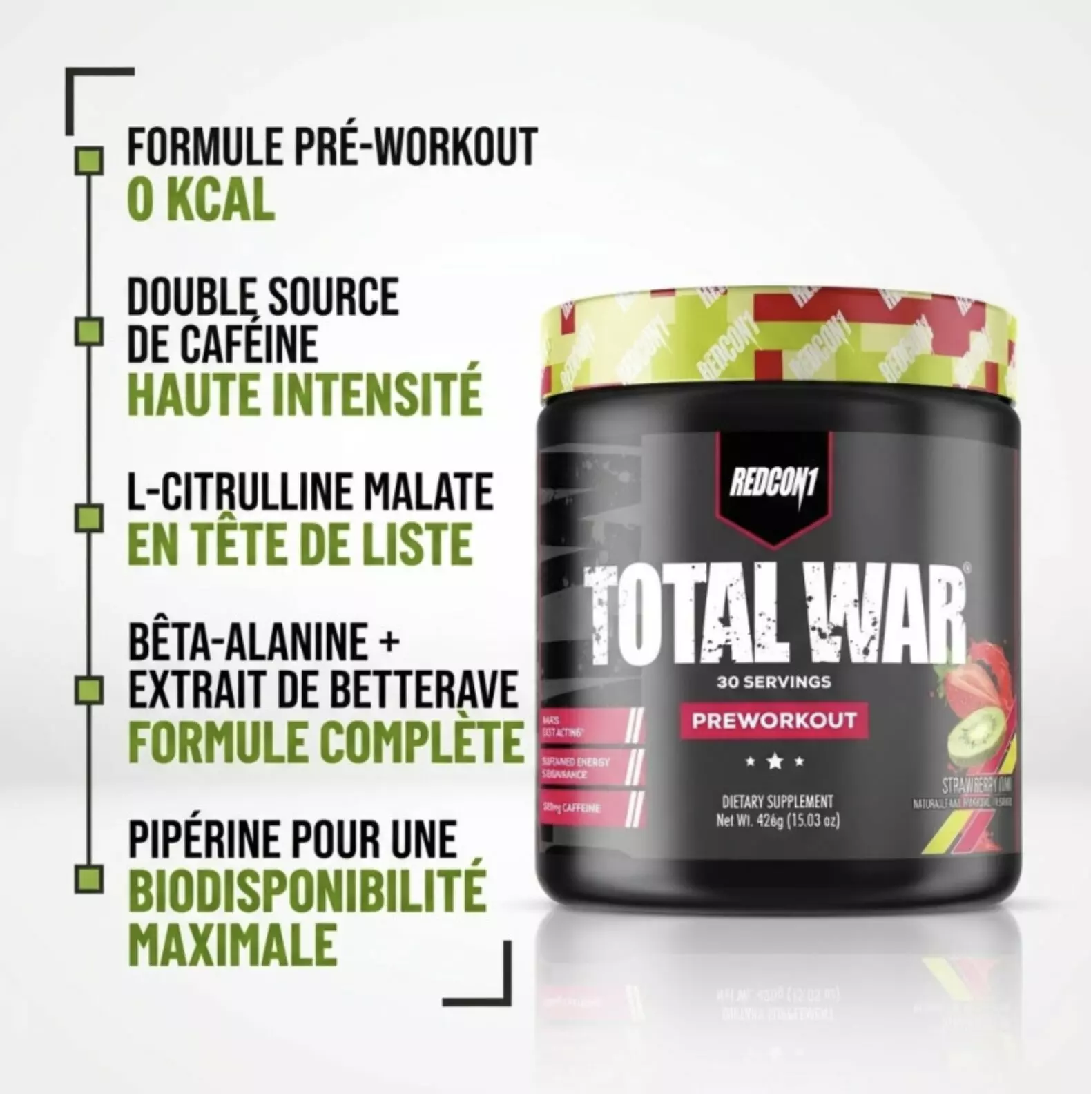 Pré-Workout Total War 420g – Redcon1 Pré-Workout Total War 420g – Redcon1