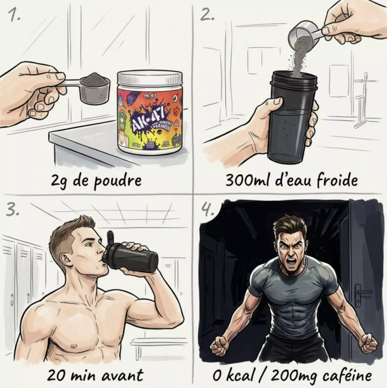 Pré-Workout AK-47 Paranoïa 240g – AK-47 Labs Pré-Workout AK-47 Paranoïa 240g – AK-47 Labs