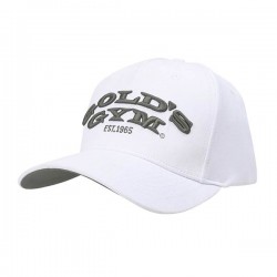 Casquette Blanche Curved – Gold’s Gym