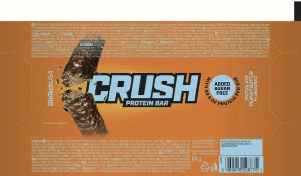 Crush Bar 64g – Chocolate Peanut Butter – Biotech USA