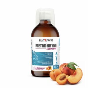 Metadhryne Liquid Detox Draineur – 500ml Pêche/Abricot – Eric Favre