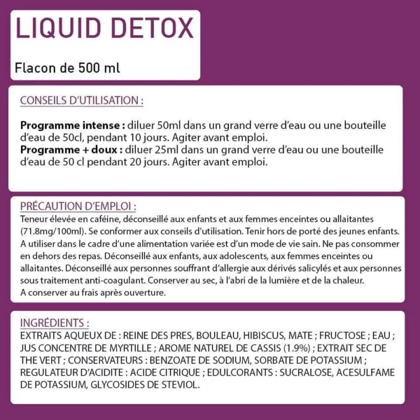 Liquid Detox Draineur 500ml – Eric Favre