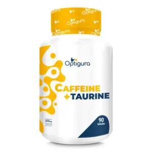 Cafféine + Taurine – 90 Gélules – Optigura