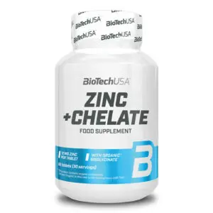 Zinc + Chelate – 60 Tablets – Biotech USA