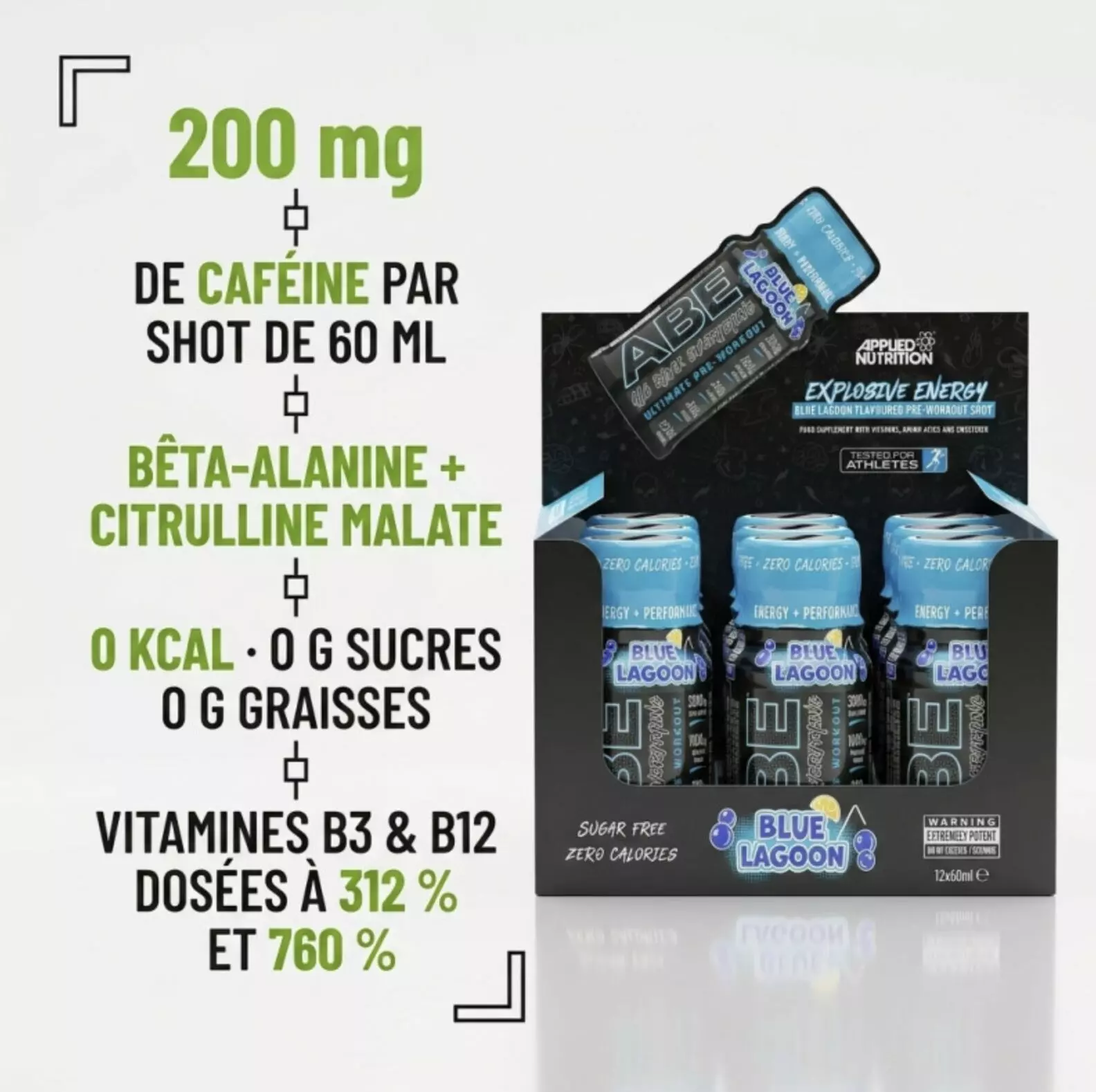 Pré-Workout Shot ABE – 60ml – Applied Nutrition Pré-Workout Shot ABE – 60ml – Applied Nutrition