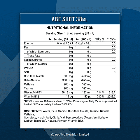 Shot ABE – 60ml – Applied Nutrition