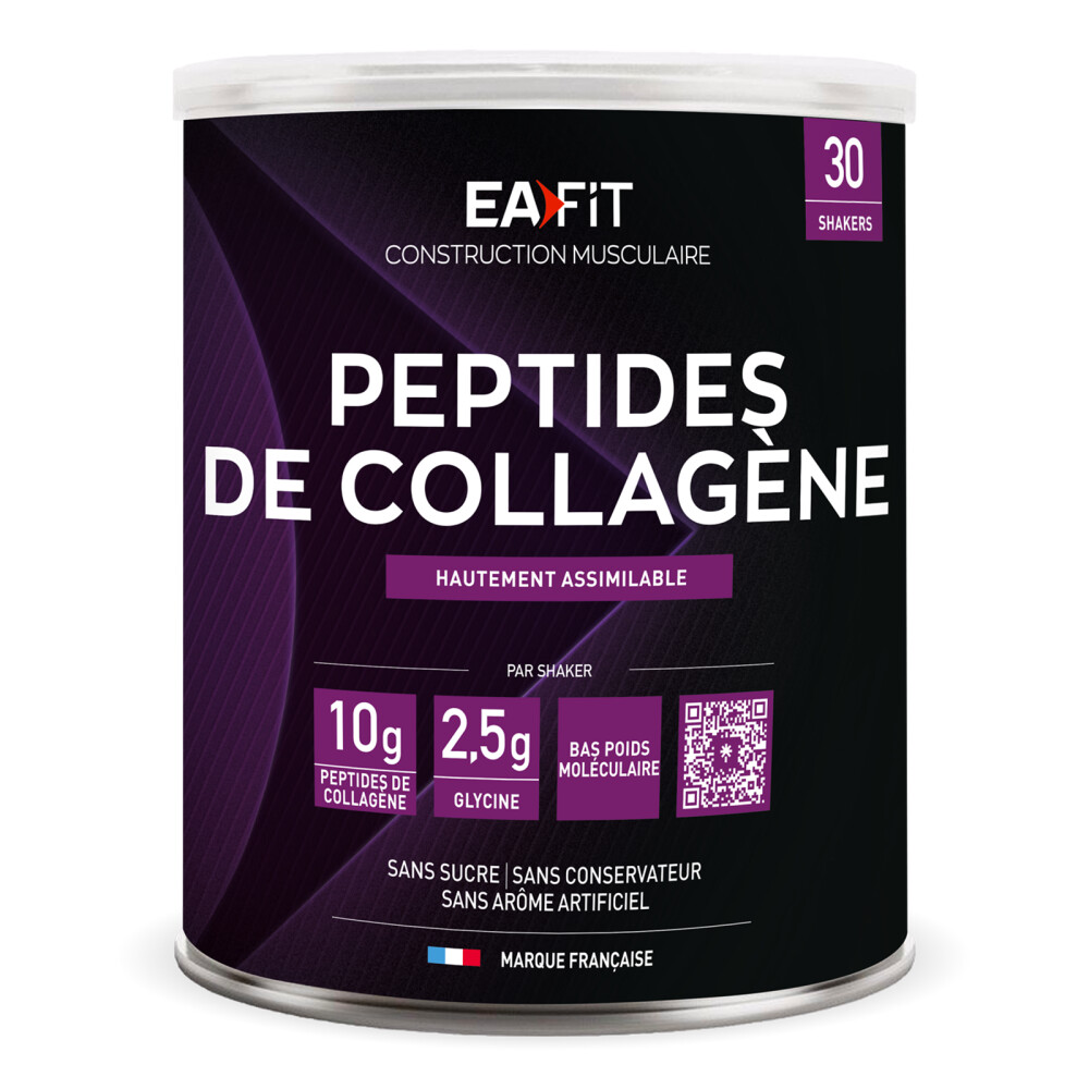 Collagen Peptan en poudre (Format Economique – 20 Sachets) – Collagène Marin Hydrolysé + vitamine C – Eric Favre