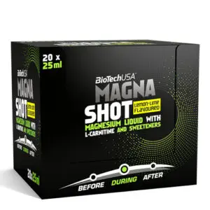Magna Shot – 25ml – Lemon Lime – Magnésium – Biotech USA
