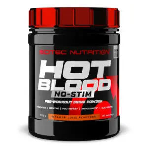 Hot Blood No-Stim (Sans Caféine) – 375g – Scitec Nutrition