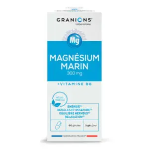 Magnésium Marin + Vit. B6 – 60 Gélules – Granions® Laboratoire