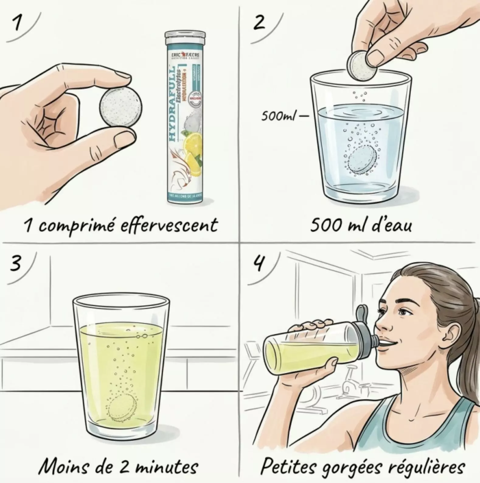 Hydrafull Electrolytes – 20 Comprimés Effervescents – Eric Favre Hydrafull Electrolytes – 20 Comprimés Effervescents – Eric Favre