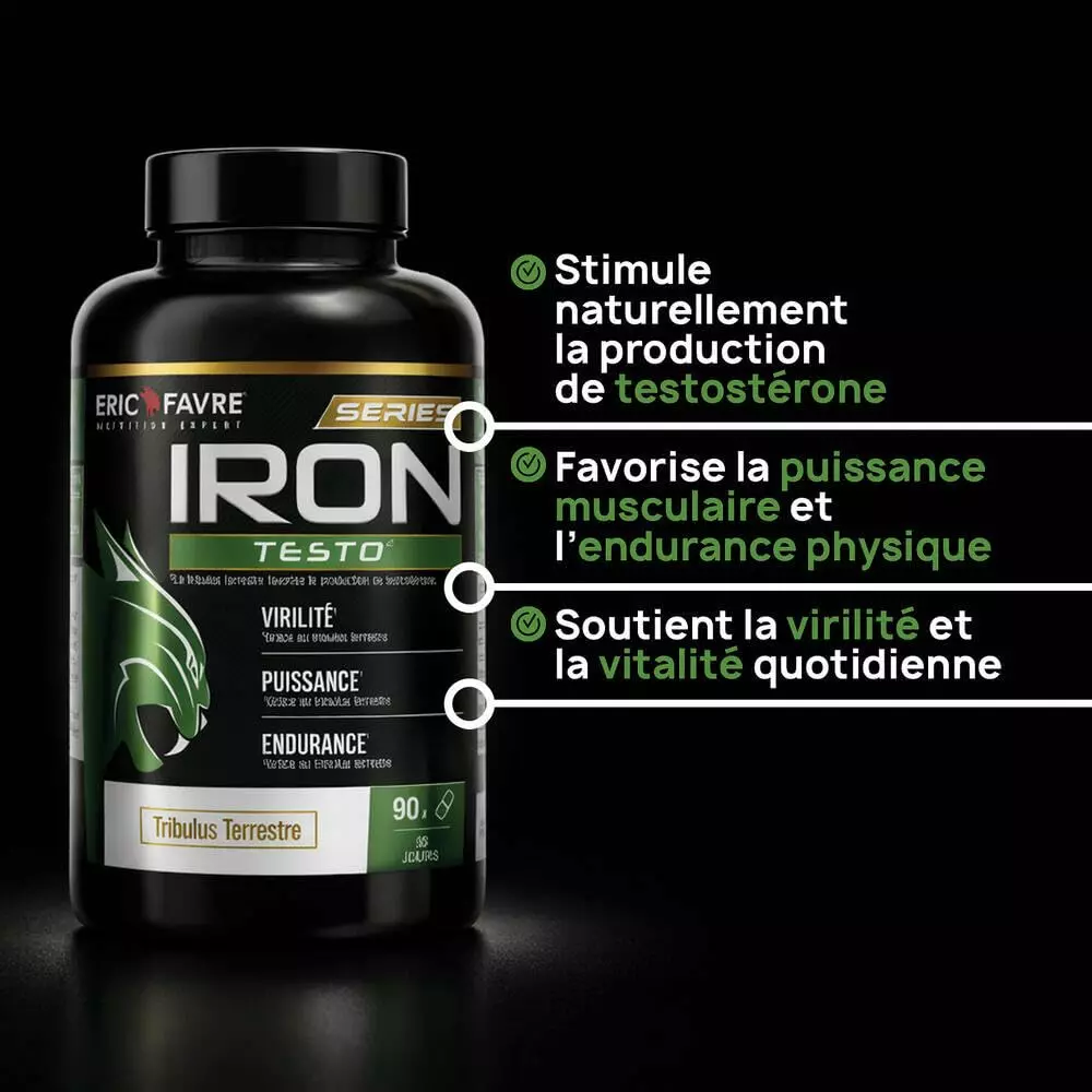 Booster de testosterone Iron Testo – 90 Gélules – Eric Favre Booster de testosterone Iron Testo – 90 Gélules – Eric Favre