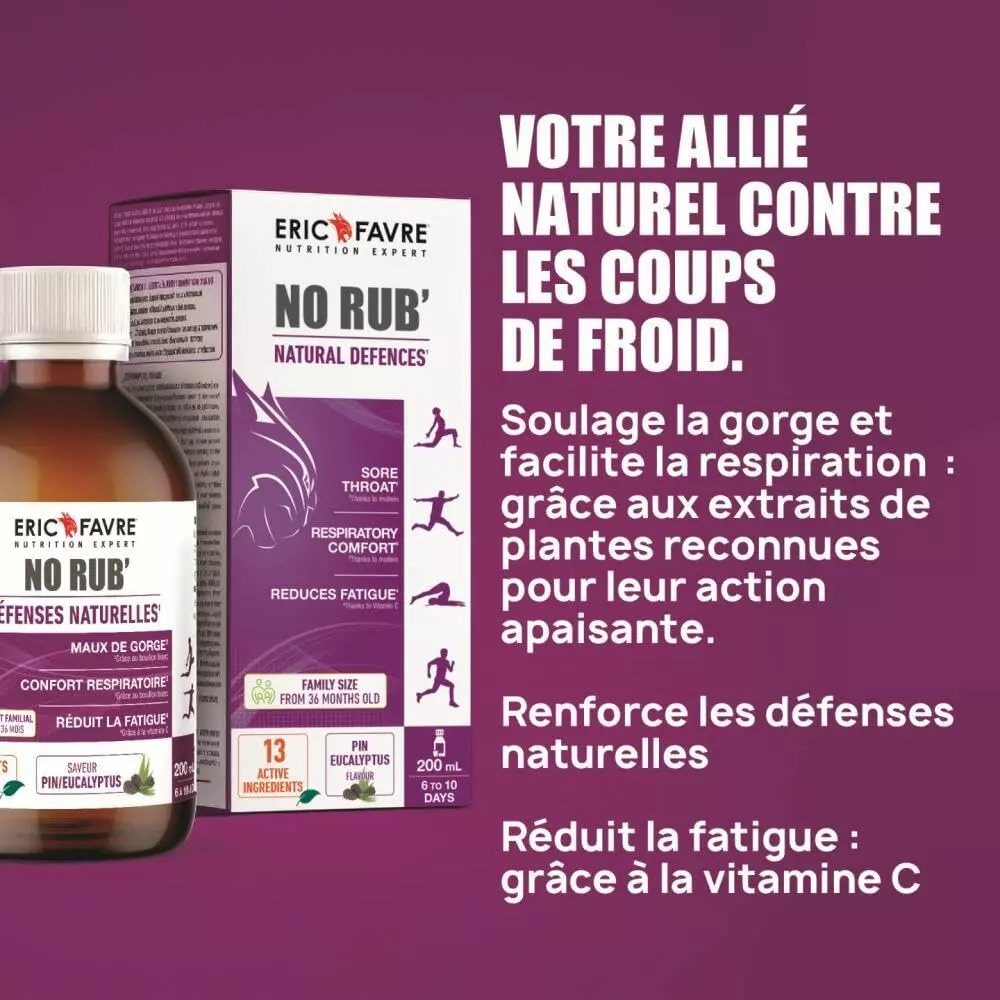 No’Rub – Défenses naturelles – 200ml – Eric Favre No’Rub – Défenses naturelles – 200ml – Eric Favre