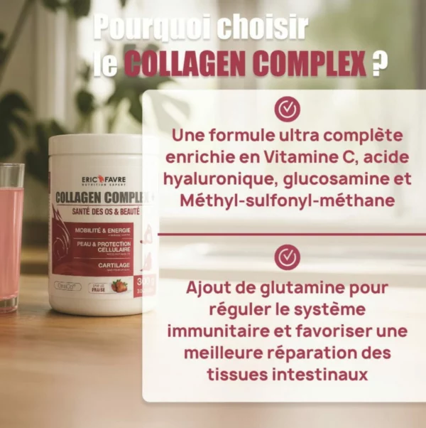 Collagen complex + Enrichi en Vitamine C – 300g – Eric Favre
