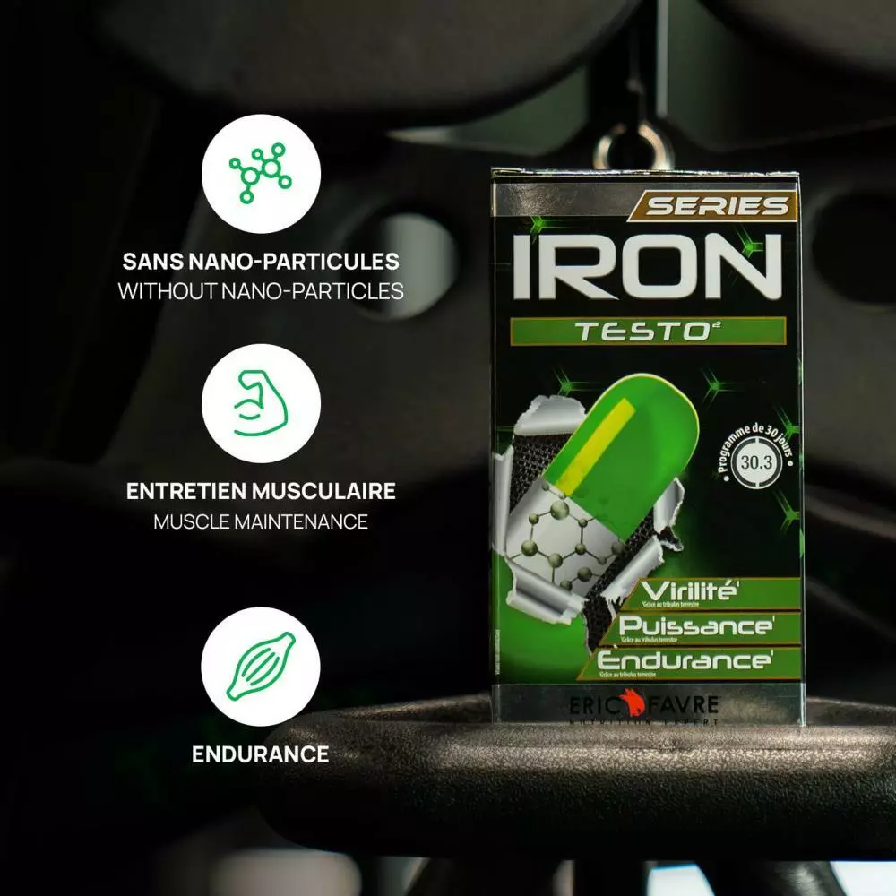 Booster de testosterone Iron Testo – 90 Gélules – Eric Favre Booster de testosterone Iron Testo – 90 Gélules – Eric Favre