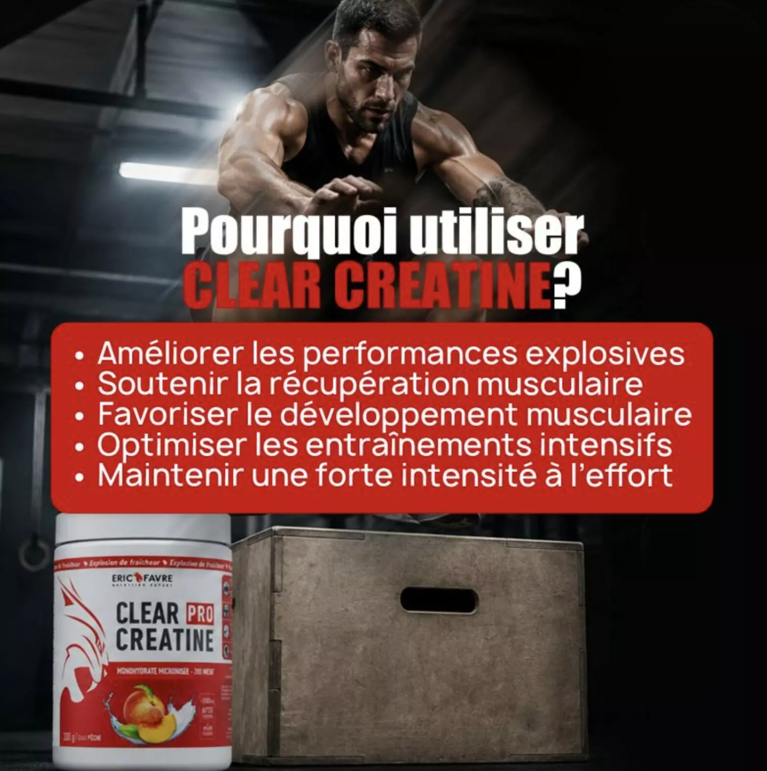 Clear Créatine – 300g – Eric Favre Clear Créatine – 300g – Eric Favre
