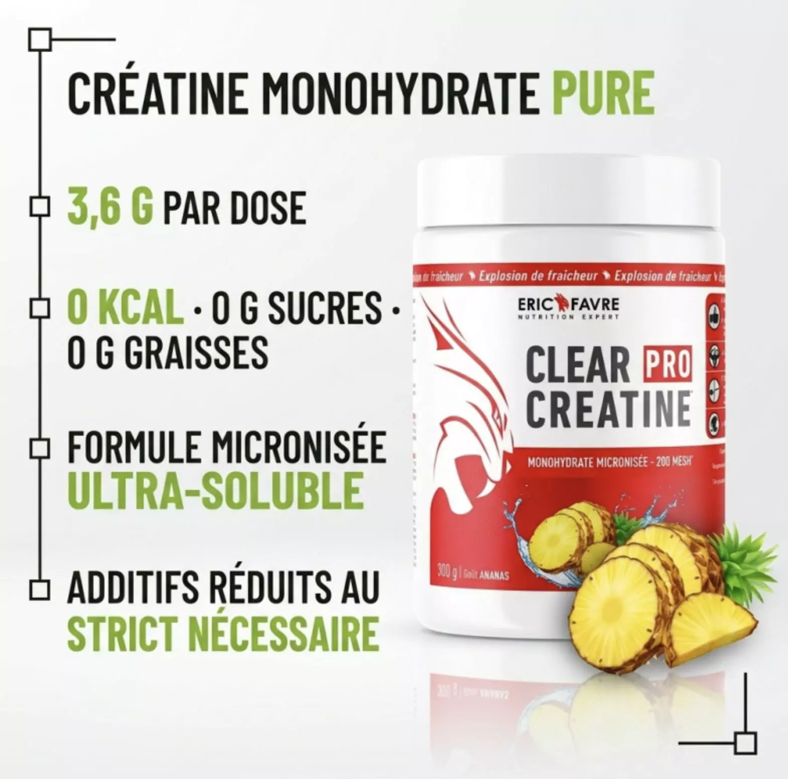 Clear Créatine – 300g – Eric Favre Clear Créatine – 300g – Eric Favre