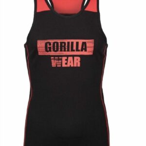 Wallace Tank Top Black/Red – Gorilla Wear