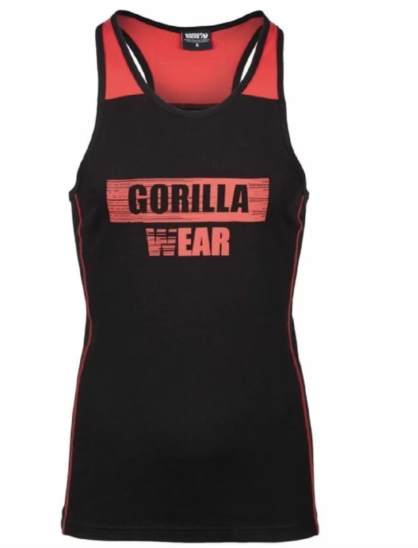 Wallace Tank Top Black/Red – Gorilla Wear