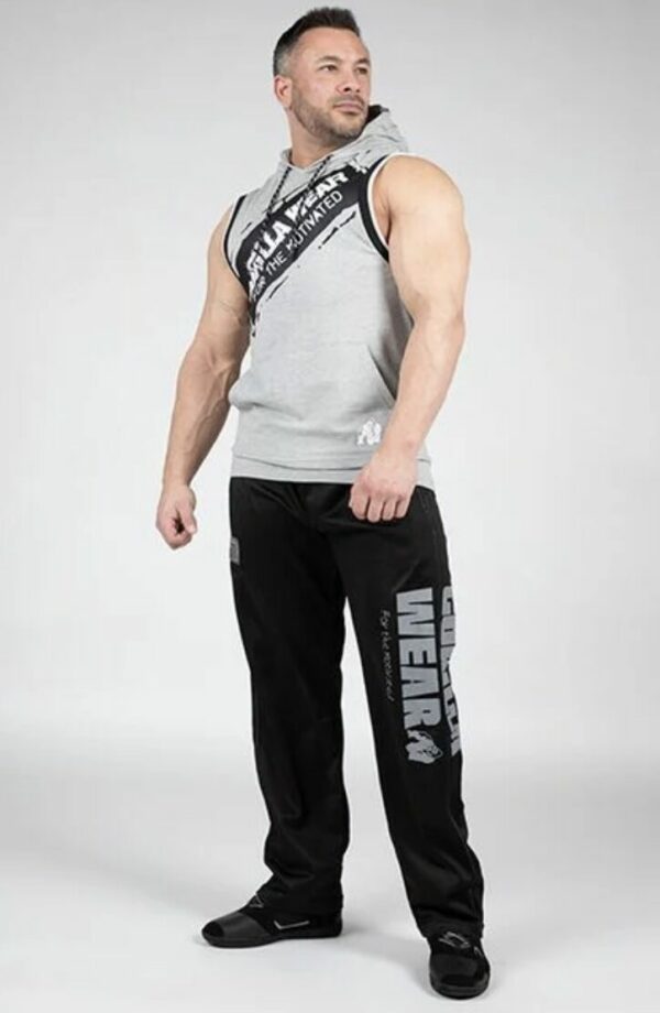 Loretto Hooded Tank Top – Grey Melange –  Gorilla Wear
