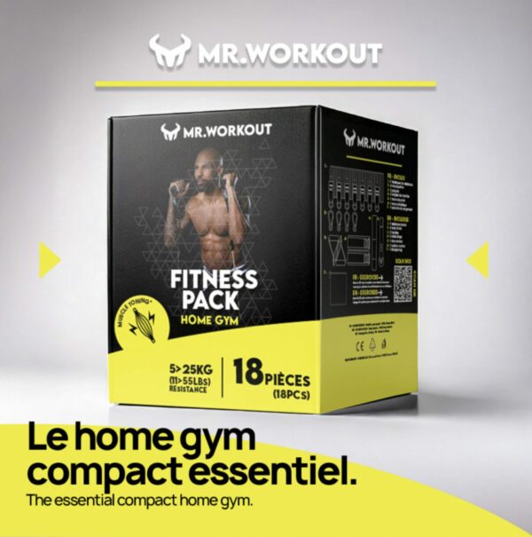 Fitness Pack Home Gym – 18 Pces – Mr Workout