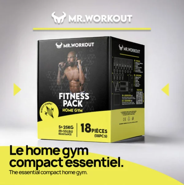 Fitness Pack Home Gym – 18 Pces – Mr Workout