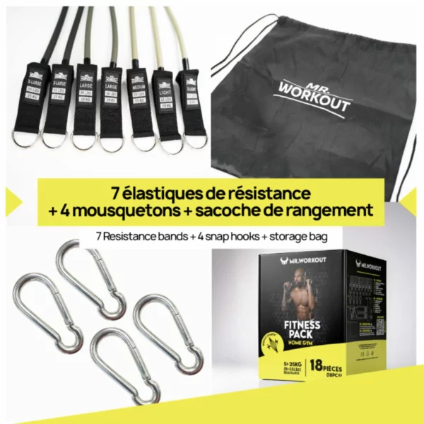 Fitness Pack Home Gym – 18 Pces – Mr Workout