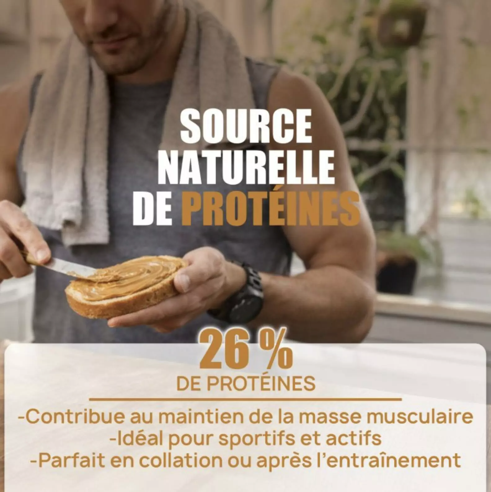 Creamy Peanut Butter Need’s – 500g – Eric Favre Creamy Peanut Butter Need’s – 500g – Eric Favre
