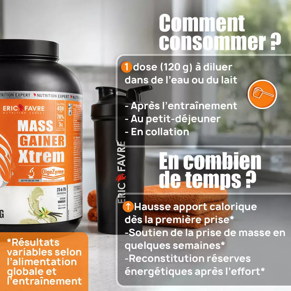 Mass Gainer Xtrem – 3Kg – Eric Favre Mass Gainer Xtrem – 3Kg – Eric Favre