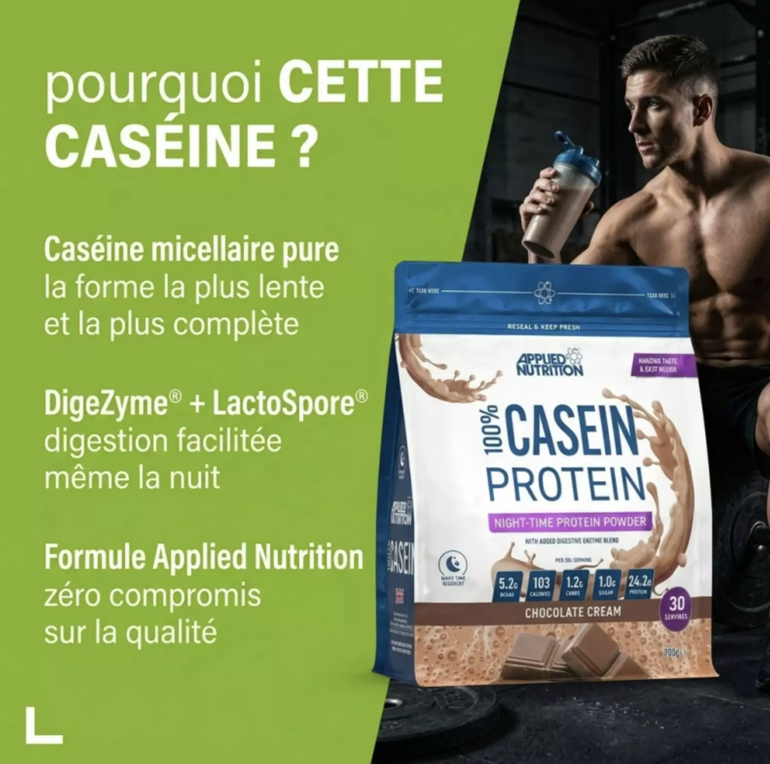 100% Casein Protein – 900g – Applied Nutrition 100% Casein Protein – 900g – Applied Nutrition
