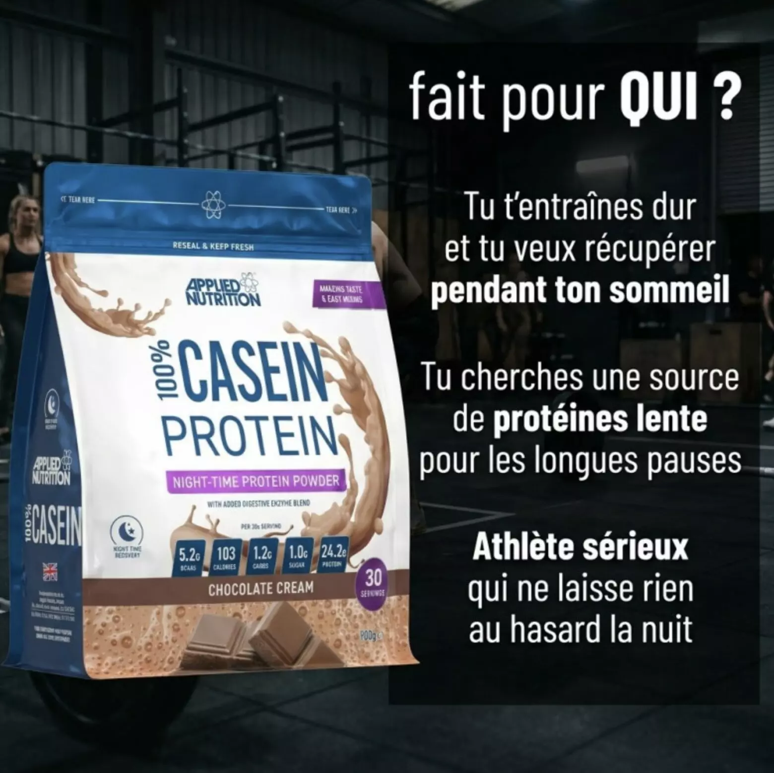 100% Casein Protein – 900g – Applied Nutrition 100% Casein Protein – 900g – Applied Nutrition